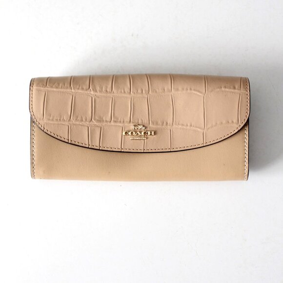Coach Exotic Trim Slim Envelope Wallet - Picture 1 of 11